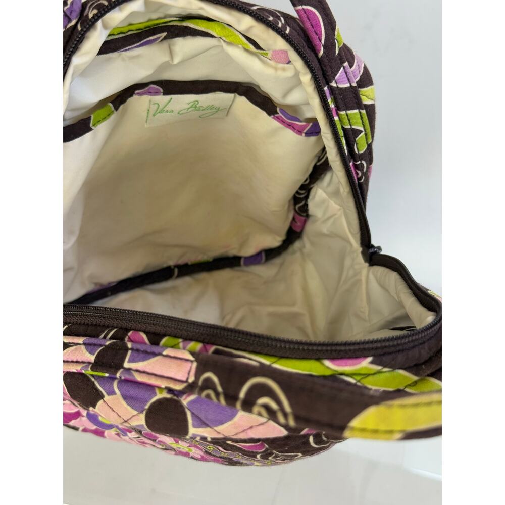 Vera Bradley Flutterby Pink Purple Floral Lunch Bunch Bag Tote - Picture 5 of 7